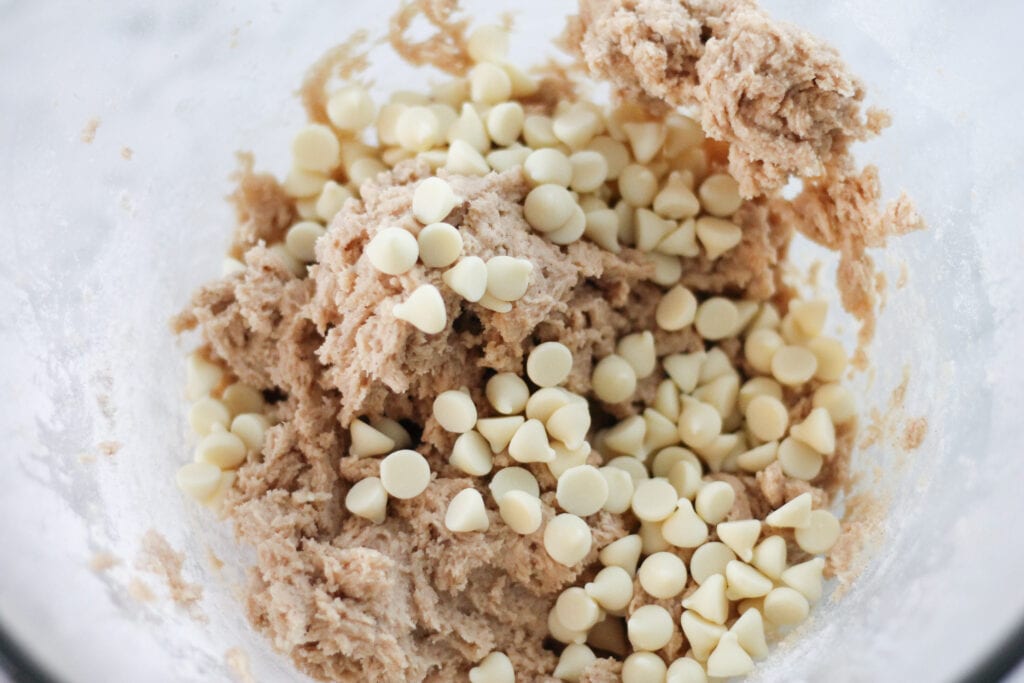 dough with chocolate chips